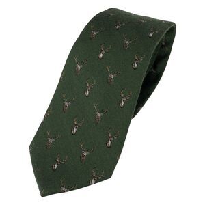 Jack Pyke Stag Silk Tie / Green